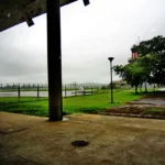 View from the passenger terminal across the runway at Ranong Airport